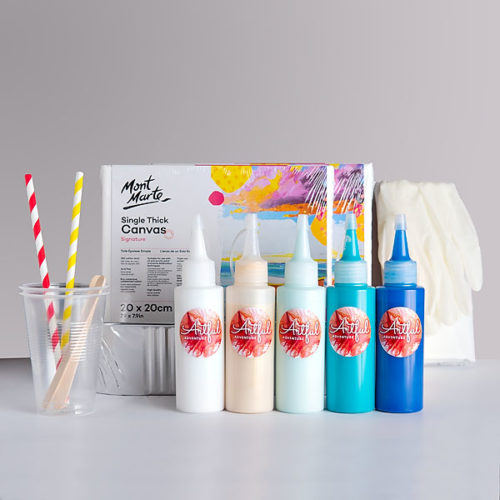 Acrylic Pour Art Starter Pack + Video Instructions