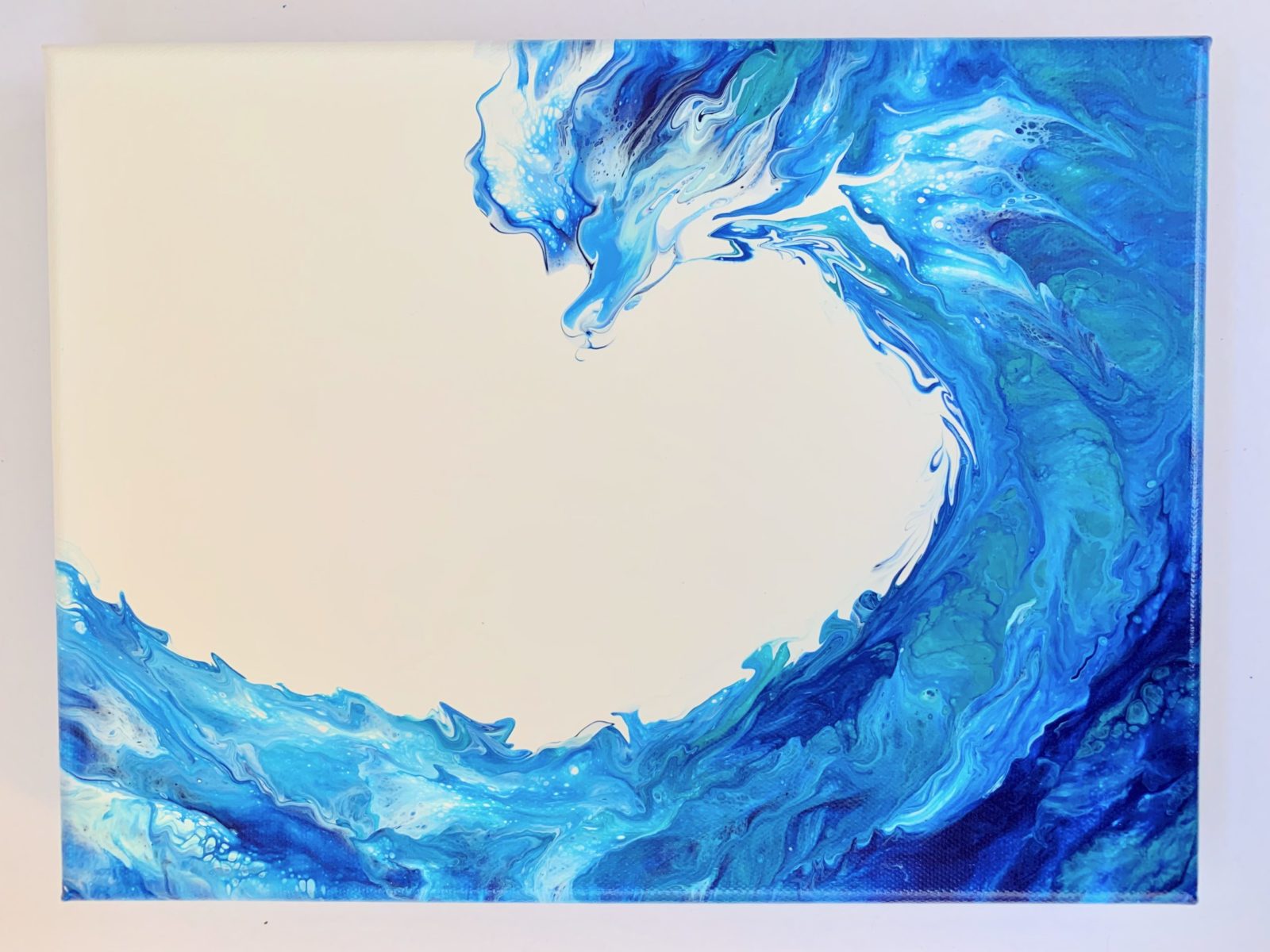 Waves - Acrylic on Canvas- 30.5 x 23cm