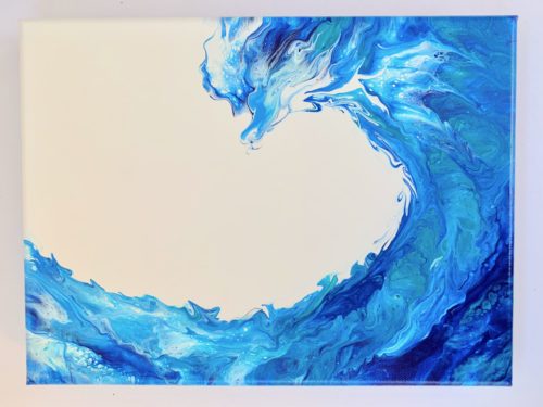 Waves - Acrylic on Canvas- 30.5 x 23cm